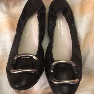 Attilio giusti leombruni black ballerina shoes
